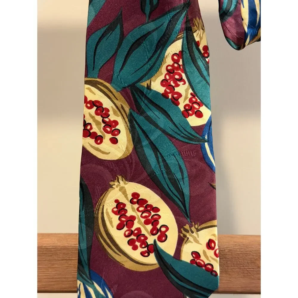 Vintage Bugatti Men's 100% Silk Necktie- Multicolor
